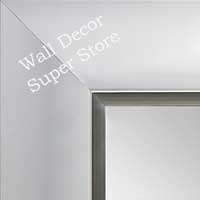 MR1522-6 White With Silver Trim  Extra Large Custom Wall Mirror Custom Floor Mirror