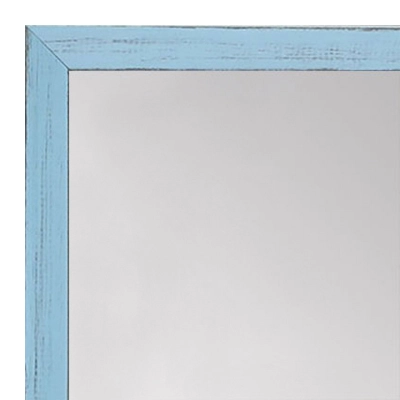 MR1532-11 Distressed Soft Blue - Very Small Custom Wall Mirror