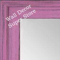 MR1534-10 Distressed Soft Pink - Large Custom Wall Mirror -  Custom Bathroom Mirror