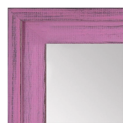 MR1534-10 Distressed Soft Pink - Large Custom Wall Mirror -  Custom Bathroom Mirror