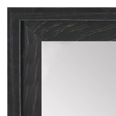 MR1534-1 Distressed Black - Large Custom Wall Mirror - Custom Bathroom Mirror