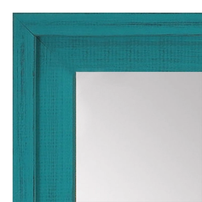 MR1534-9 Distressed Turquoise - Large Custom Wall Mirror - Custom Bathroom Mirror
