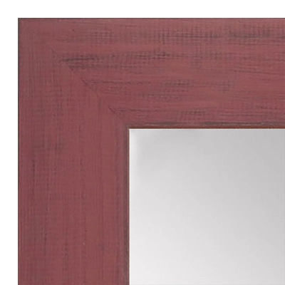MR1535-4 Distressed Red - Large Custom Wall Mirror Custom Floor Mirror