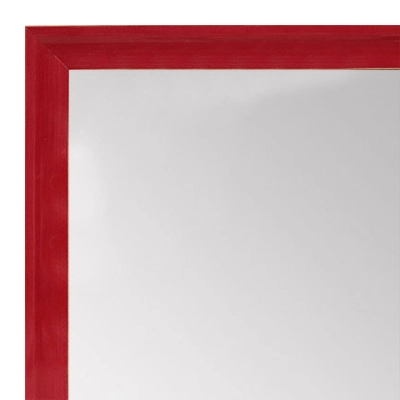 MR1537-1 Glossy Red - Very Small Custom Wall Mirror - Custom Bathroom Mirror