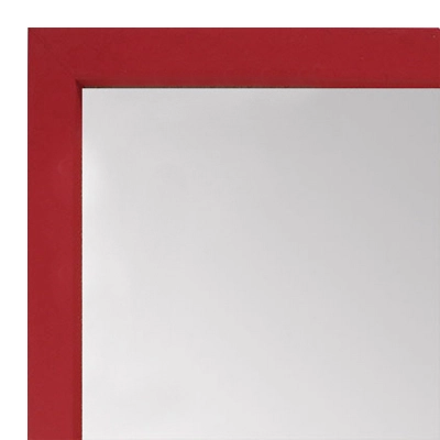 MR1538-1 Red - Very Small Custom Wall Mirror - Custom Bathroom Mirror