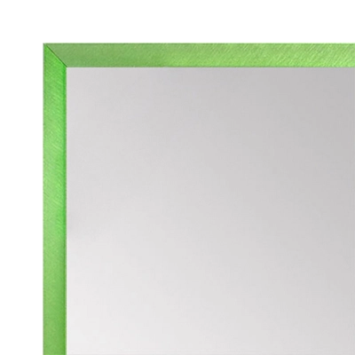 MR1540-10 Thin Metal Electric Lime Green Medium Custom Wall Mirror Custom Floor Mirror