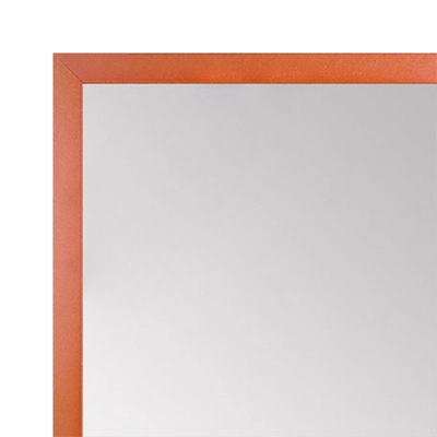 MR1540-12 Thin Metal Deep Orange Medium Custom Wall Mirror Custom Floor Mirror