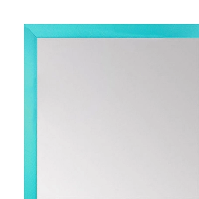 MR1540-14 Thin Metal Turquoise Medium Custom Wall Mirror Custom Floor Mirror