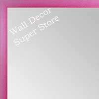 MR1540-15 Thin Metal Pink Carnation Medium Custom Wall Mirror Custom Floor Mirror