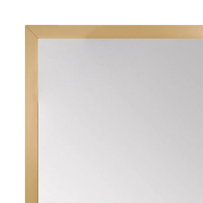 MR1540-06 Thin Metal Matte Brass - Antique Gold - Custom Wall Mirror Custom Floor Mirror