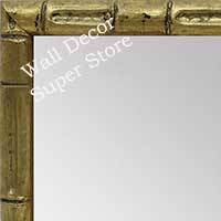 MR1549-2 Soft Gold - Tropical Bamboo  - Small Custom Wall Mirror Custom Floor Mirror