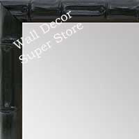 MR1549-4 Soft Black - Tropical Bamboo  - Small Custom Wall Mirror Custom Floor Mirror