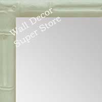 MR1549-5 Soft White - Tropical Bamboo - Small Custom Wall Mirror Custom Floor Mirror
