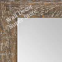 MR1555-5 Distressed Walnut - Medium  Custom Wall Mirror