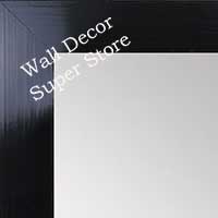 MR1565-3 Glossy Distressed Black - Medium Custom Wall Mirror - Custom Bathroom Mirror