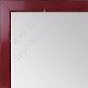 MR1567-2 Glossy Distressed Red - Very Small Custom Wall Mirror -  Custom Bathroom Mirror