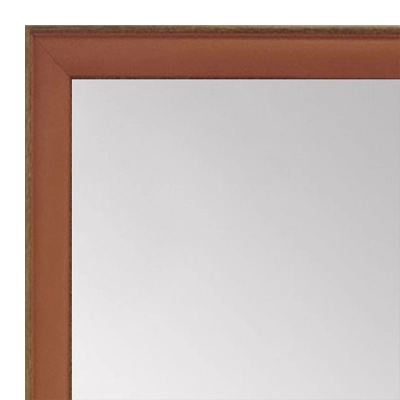 MR1569-4 Orange With Top Outside Distressed Accent Very Small Mirror