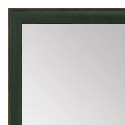 MR1569-7 Green With Top Outside Distressed Accent Small Mirror