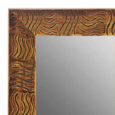MR1702-5 | Walnut / Black / Design | Custom Wall Mirror | Decorative Framed Mirrors | Wall D�cor