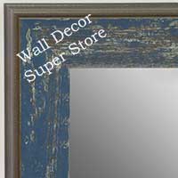 MR1734-2 | Distressed Denim | Custom Wall Mirror | Decorative Framed Mirrors | Wall D�cor