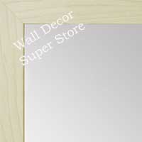 MR1770-1 Flat Unfinished Natural Wood 1 Inch Frame - Paint or Stain - Small Custom Wall Mirror