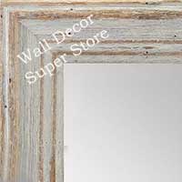 MR1880-1 Deep Distressed Sea Shell White - Large Custom Wall Mirror Custom Floor Mirror
