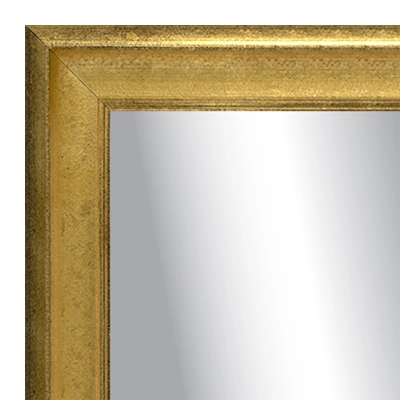 MR1907-1 Gold Scoop with Rounded Outer Edge  Custom Mirror