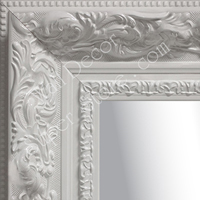 MR1908-3 White Lacquer Ornate  Custom Mirror