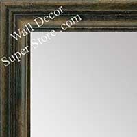 MR1939-1 Distressed Walnut 1 3/8" Wide Custom Framed Mirror