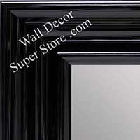 MR1960-8 Extra Large Gloss Black Scoop Style Custom Mirror  