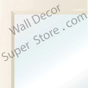MR311-2 High Gloss White Lacquer - Very Small Custom Wall Mirror