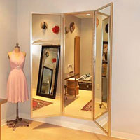 WM1010-1  - Dressing Room Style  - Custom Three Panel Dressing Mirror