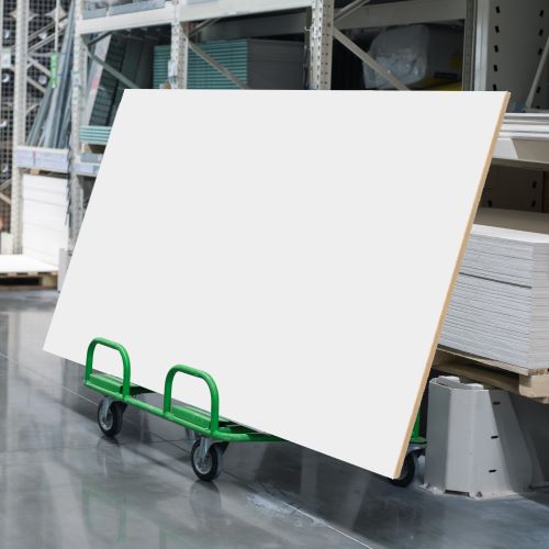 MT108 Oversize Frameless Magnetic White Dry Erase Board Material by the SQ FOOT - Whiteboard Panels Cut To Size