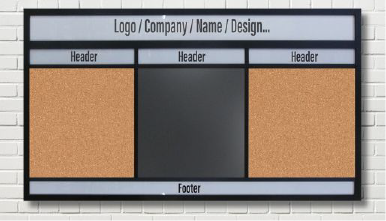custom information boards, custom header boards