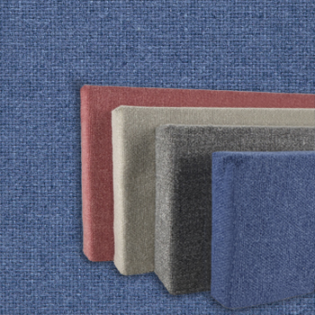 FW830-06 Soft Colors: Ocean - Frameless Fabric Wrap Cork Bulletin Board - Classic Hook And Loop Velcro