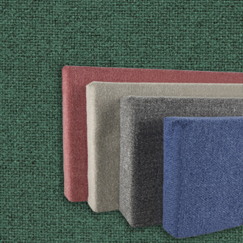 FW830-10 Soft Colors: Forest - Frameless Fabric Wrap Cork Bulletin Board - Classic Hook And Loop Velcro