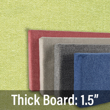 FW830-12 Soft Colors: Chartreuse Green - Frameless Fabric Wrap Cork Bulletin Board - Classic Hook And Loop Velcro