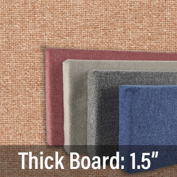 FW830-17 Soft Colors: Autumn - Frameless Fabric Wrap Cork Bulletin Board - Classic Hook And Loop Velcro