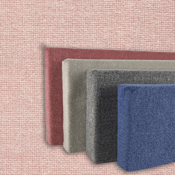 FW830-18 Soft Colors: Baby Pink - Frameless Fabric Wrap Cork Bulletin Board - Classic Hook And Loop Velcro