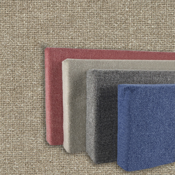 FW830-19 Soft Colors: Sand - Frameless Fabric Wrap Cork Bulletin Board - Classic Hook And Loop Velcro