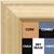 BB1757-1 | Unfinished Wood Frame | Unfinished Natural Wood Moulding - Paint or Stain | Custom Cork Board | Custom Chalk Board | Custom White Dry Erase Board