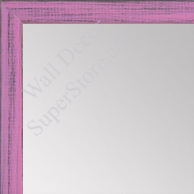 MR1532-10  Distressed Soft Pink - Very Small Custom Wall Mirror -  Custom Bathroom Mirror