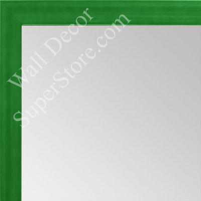 MR1537-4 Glossy Green - Very Small Custom Wall Mirror - Custom Bathroom Mirror