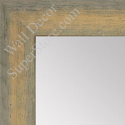 MR1555-2 Distressed Gray / Gold - Medium Custom Wall Mirror