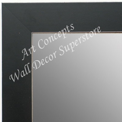 MR1688-1 | Black / Flat Moulding | Custom Wall Mirror