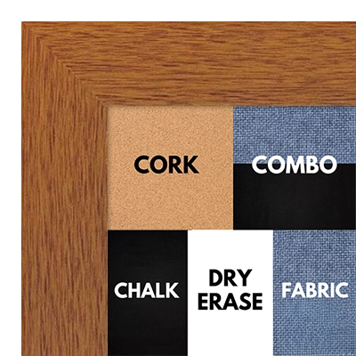 BB1045-2 Honey Maple -Cork, Chalk, Dry Erase, Combo, Fabric Wrap 