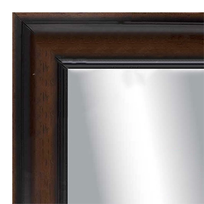 MR1013-2 Walnut Finish Panel Custom Mirror
