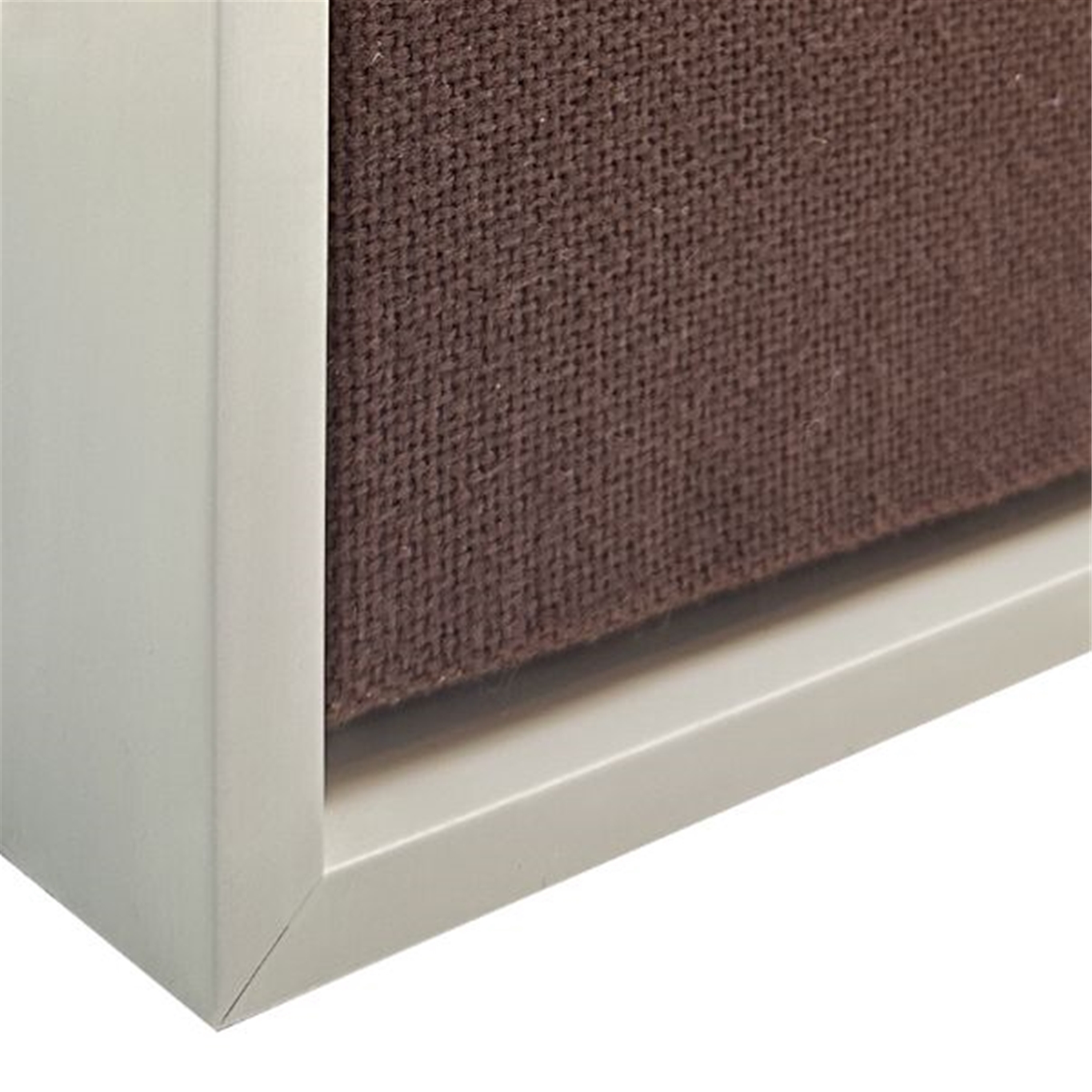 FW820-03 Matte Silver: FLOATING FABRIC WRAPPED CORKBOARD