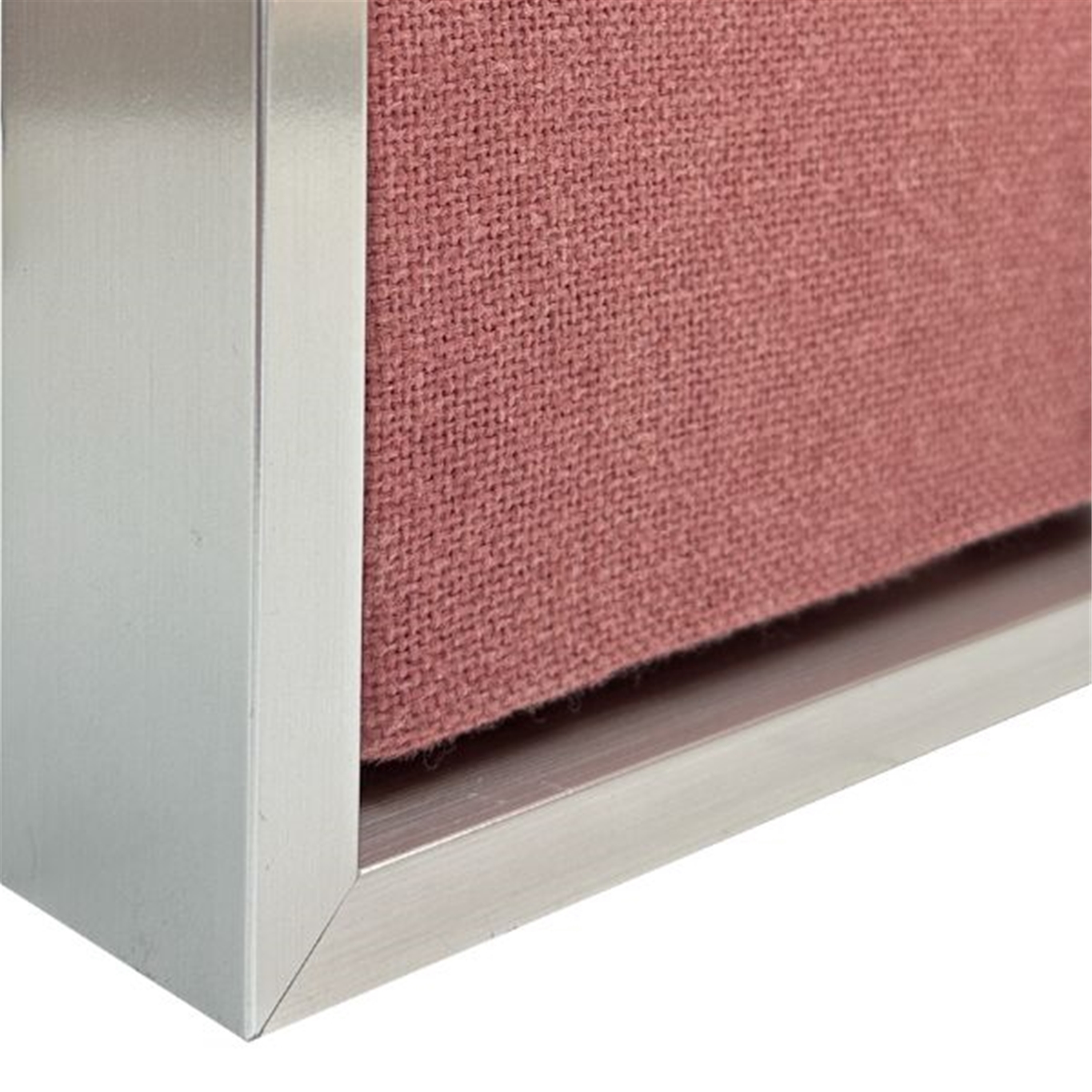 FW820-02 Silver: FLOATING FABRIC WRAPPED CORKBOARD