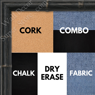 BB1229-1 - BLACK - 0.75 Inch Wide - Custom Cork, Chalk, Dry Erase